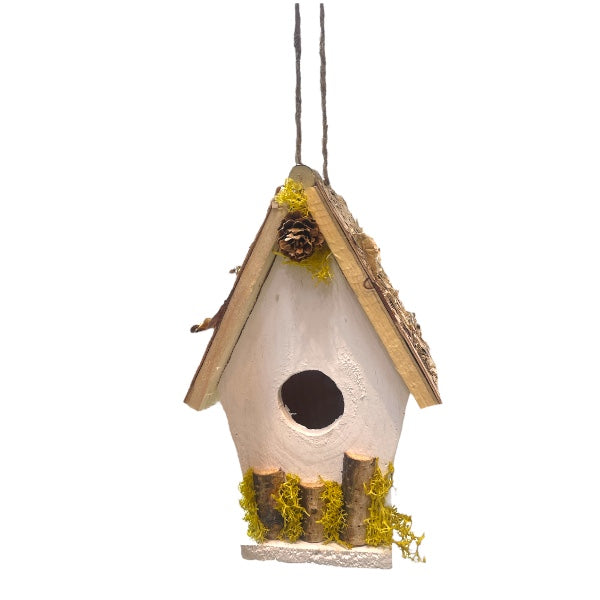 NIDO DE PAJARO BLANCO 12*9*18,5CM