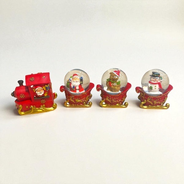 TRINEO CON BAGON DE TREN 4PCS